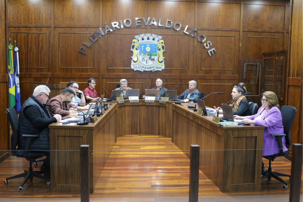 Vereadores de Carlos Barbosa aprovam dois projetos de lei e requerimento