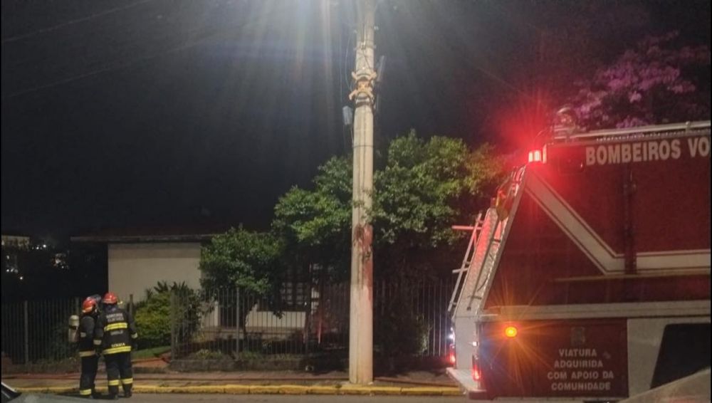 Fogo em casa de idosos causa corre-corre no centro de Garibaldi