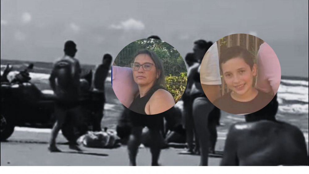 Sepultados mãe e filho de Teutônia mortos afogados em Tramandaí