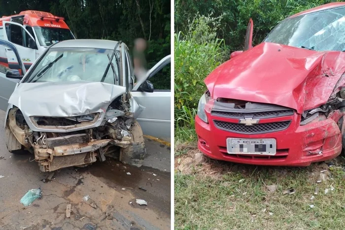 Colisão frontal mata idoso no Vale dos Vinhedos e bloqueia a ERS-444 em Bento