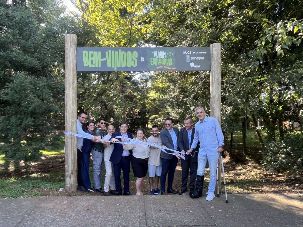  UCS Bento transforma área verde do campus em trilha ecológica