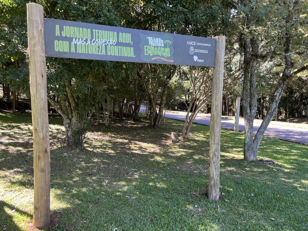  UCS Bento transforma área verde do campus em trilha ecológica