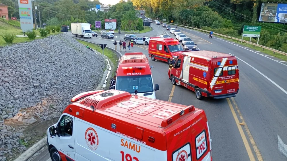 Feriadão de muitos acidentes entre Carlos Barbosa e Bento Gonçalves