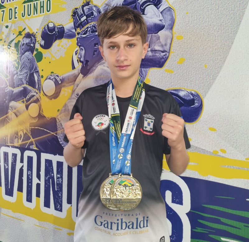 Atleta de Garibaldi conquista dois títulos brasileiros de kickboxing