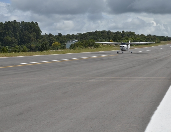 Nova pista do Aeroclube de Bento Gonçalves é inaugurada