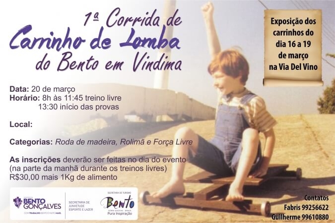 Corrida de Carrinho de Lomba em Bento Gonçalves