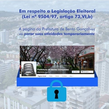 Prefeituras da região suspendem publicações na internet