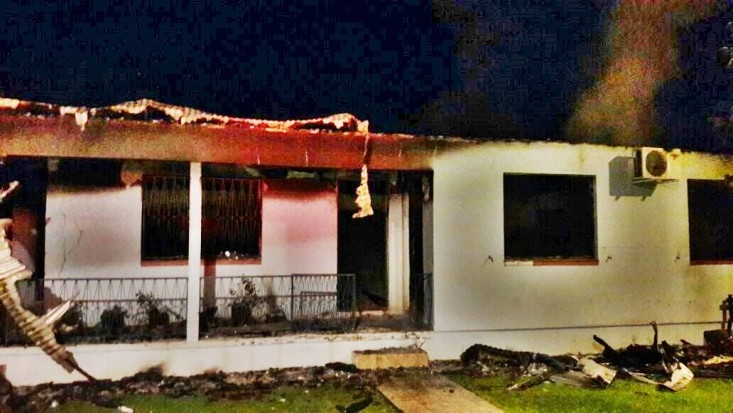 Incêndio consome casa em Linha Camargo, no interior de Garibaldi