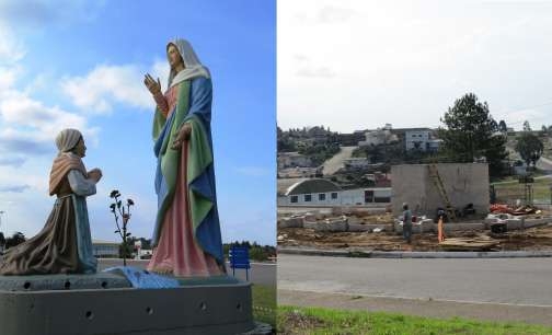  Estátua de Nossa Senhora de Caravaggio deverá ser transferida na próxima semana em Farroupilha