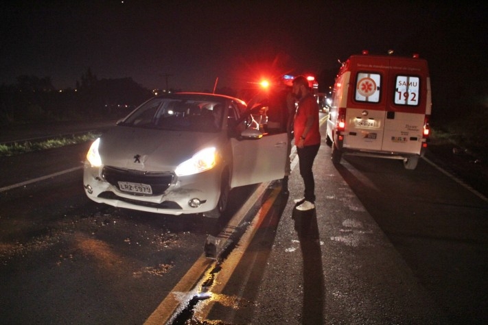 Mulheres ficam feridas em acidente na BR 470 no trecho de Garibaldi