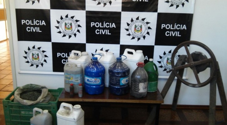 Polícia encontra material explosivo em propriedade rural