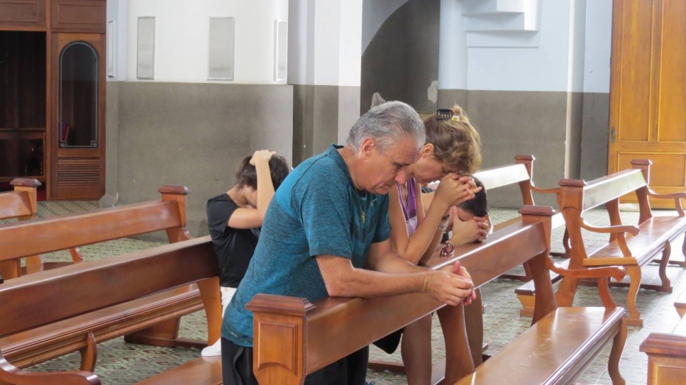 Técnico “Tite” agradece a nossa senhora de Caravaggio