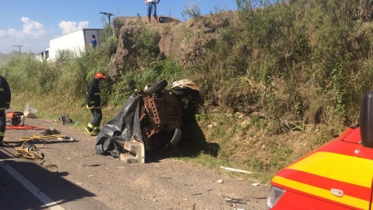 Acidente com 4 vitimas fatais na BR-470 em Garibaldi