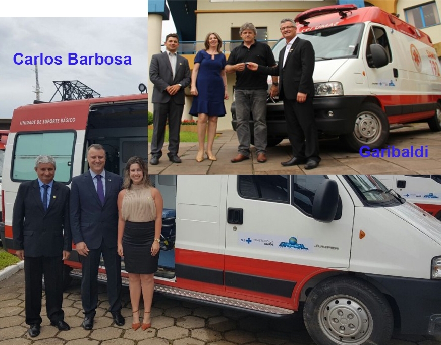 Ambulâncias do SAMU ainda paradas em Garibaldi e C. Barbosa