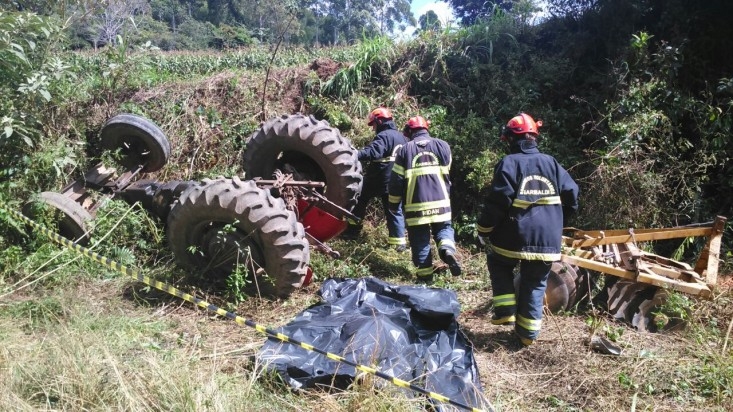 Homem morre em acidente com trator no interior de Farroupilha