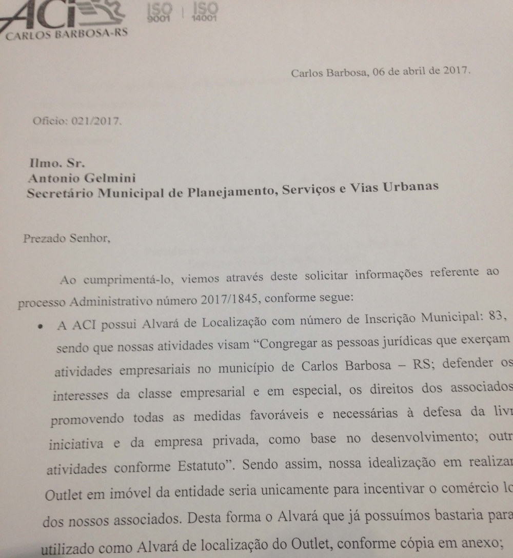 Lei que regulamenta feiras cria polêmica entre Prefeitura e ACI em Carlos Barbosa