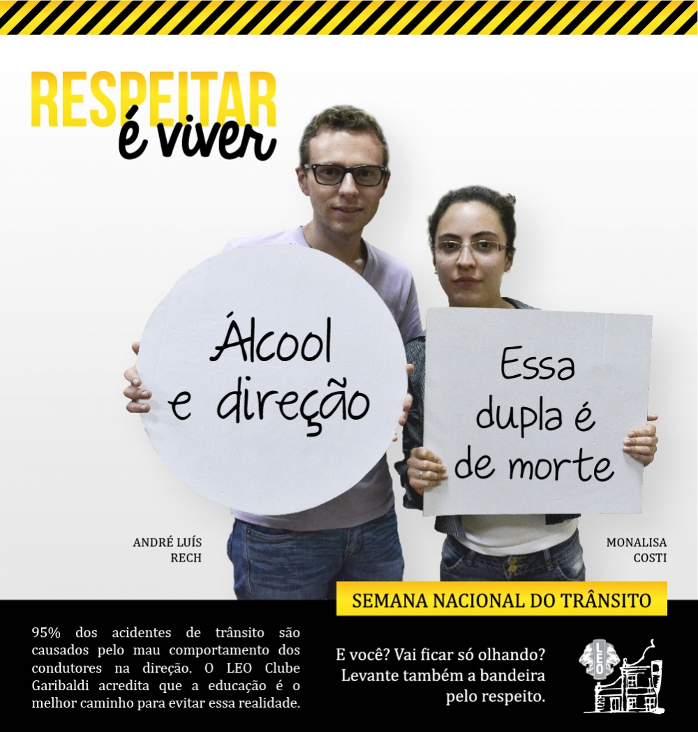 LEO Clube promove campanha na Semana Nacional do Trânsito