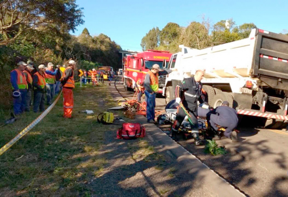 Funcionário terceirizado do DNIT morre atropelado na BR 470