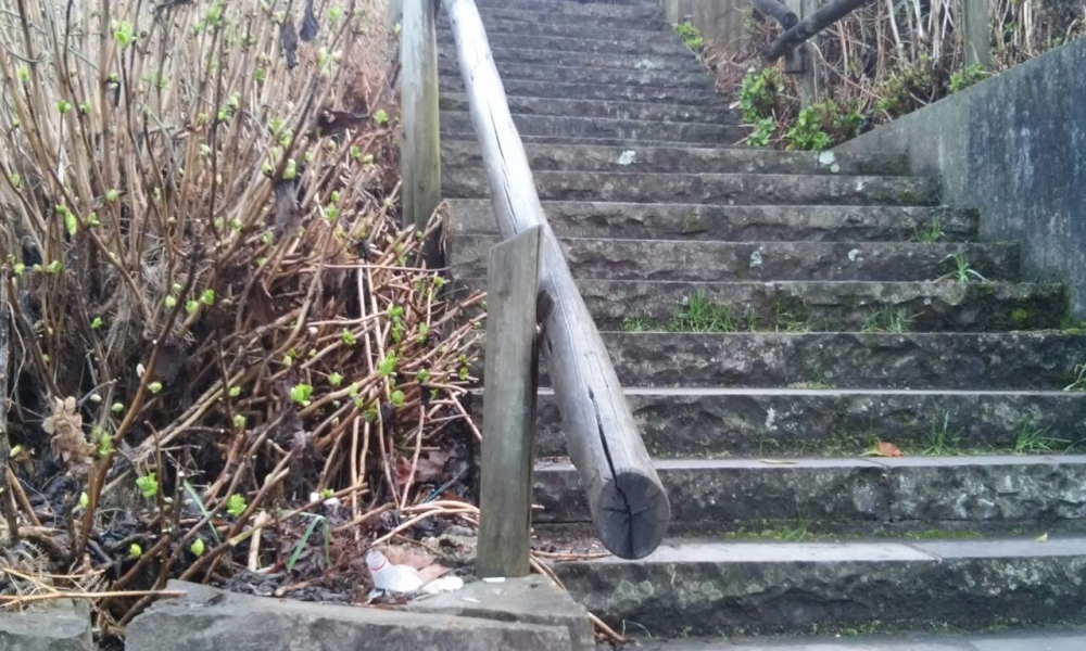 Mal Educados: Lixo é jogado no Parque da Estação em Garibaldi