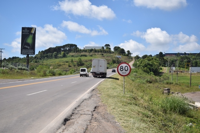 Trecho da BR-470 tem limite de velocidade ampliada