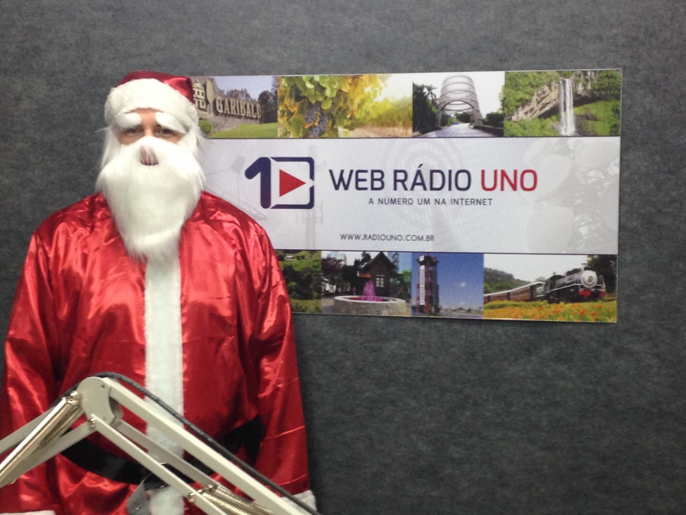 Papai Noel AO VIVO no Portal Adesso e Web Rádio UNO