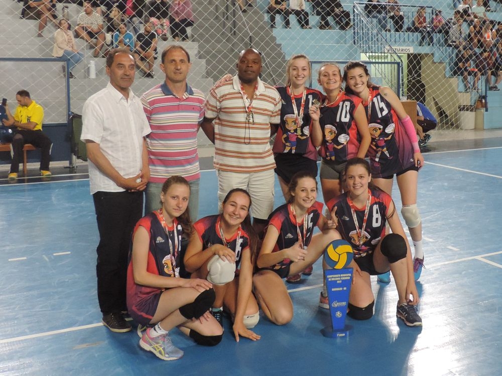 Definidos os campeões do municipal de voleibol