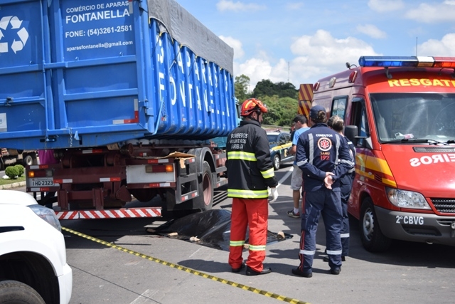 Homem morre após ser atropelado na BR-470 em Garibaldi