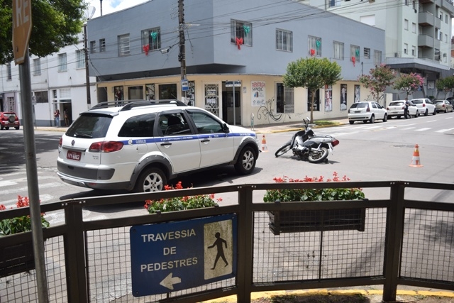 Acidente na área central de Garibaldi causa lentidão no trânsito