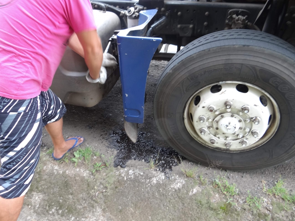 Susto em carreta com problemas mecânicos na Rota do Sol