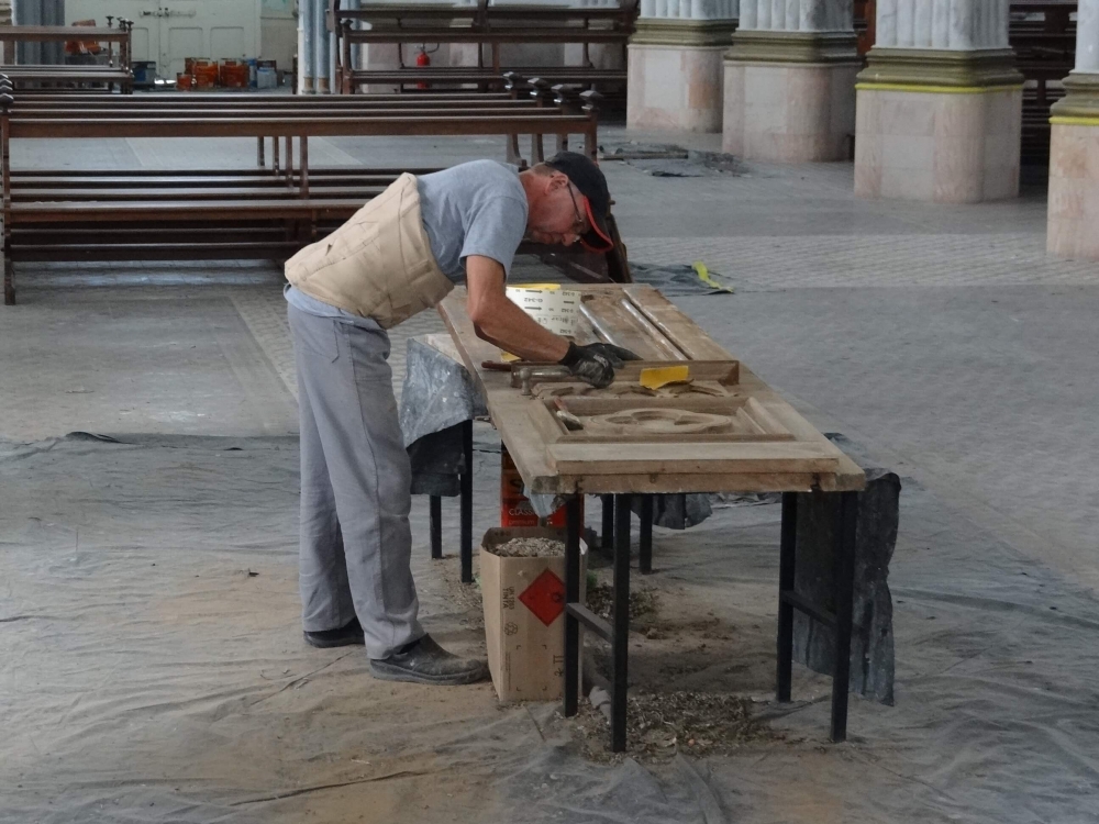 Portal Adesso visita obras de restauração da Igreja Matriz de Garibaldi