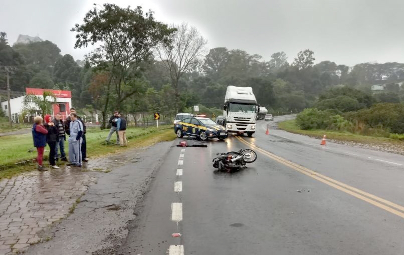 Acidente na BR 470 deixa uma pessoa morta na manhã deste sábado