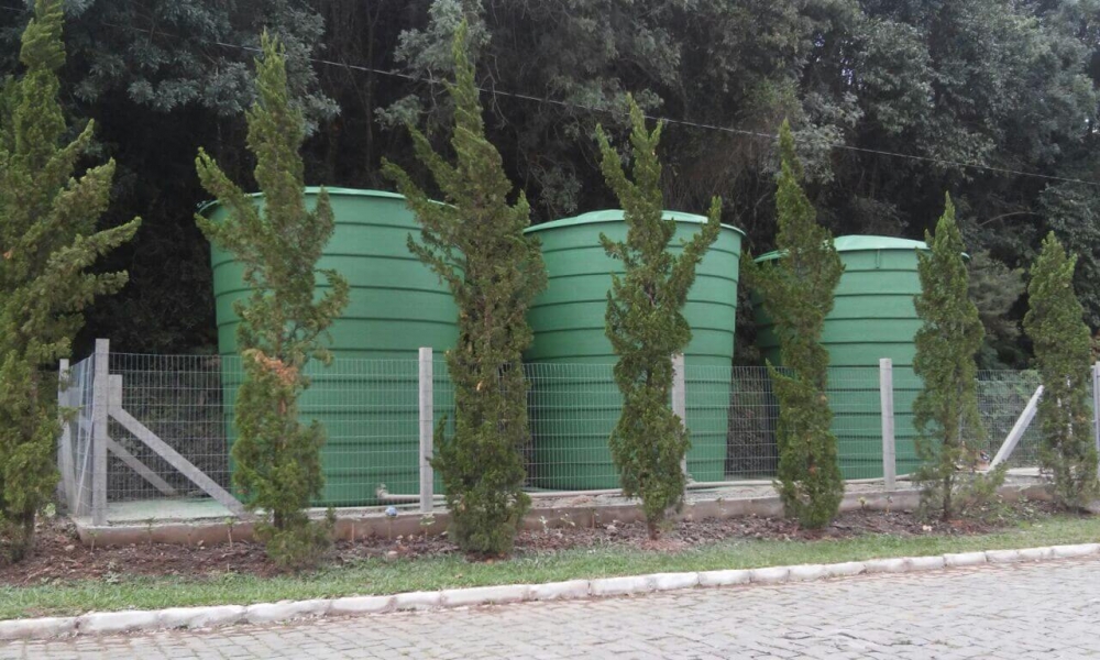 Inicia obras de paisagismo nas caixas de água na Estação Férrea de Garibaldi