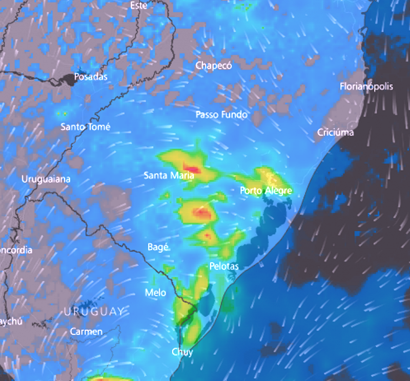 Defesa Cívil alerta para chance de temporal nesta sexta-feira