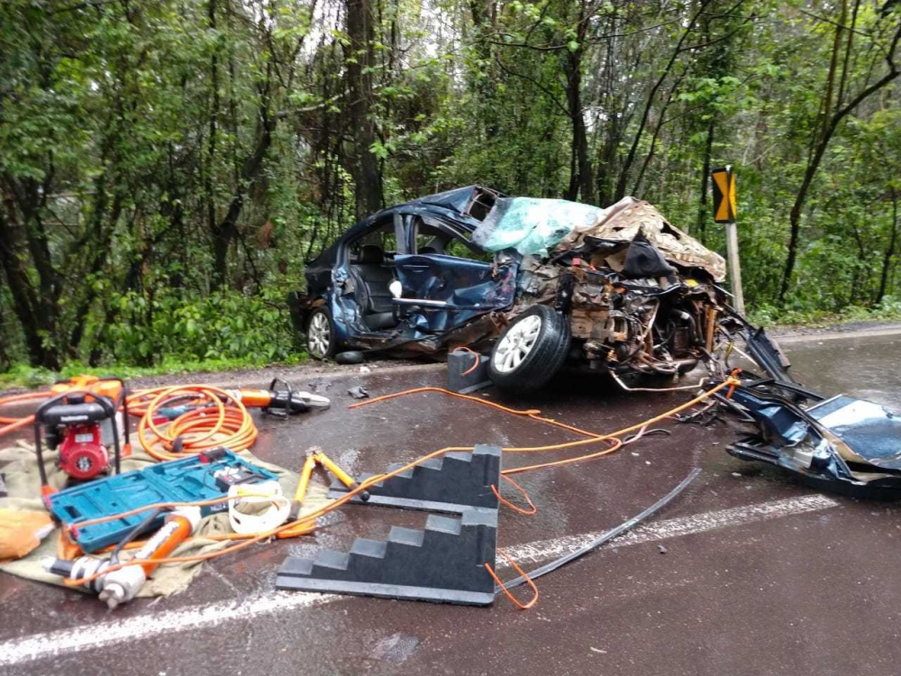 Grave acidente na Serra das Antas nesta segunda-feira