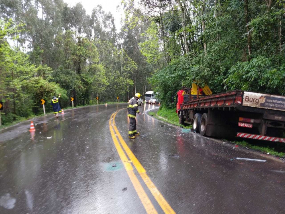 Grave acidente na Serra das Antas nesta segunda-feira