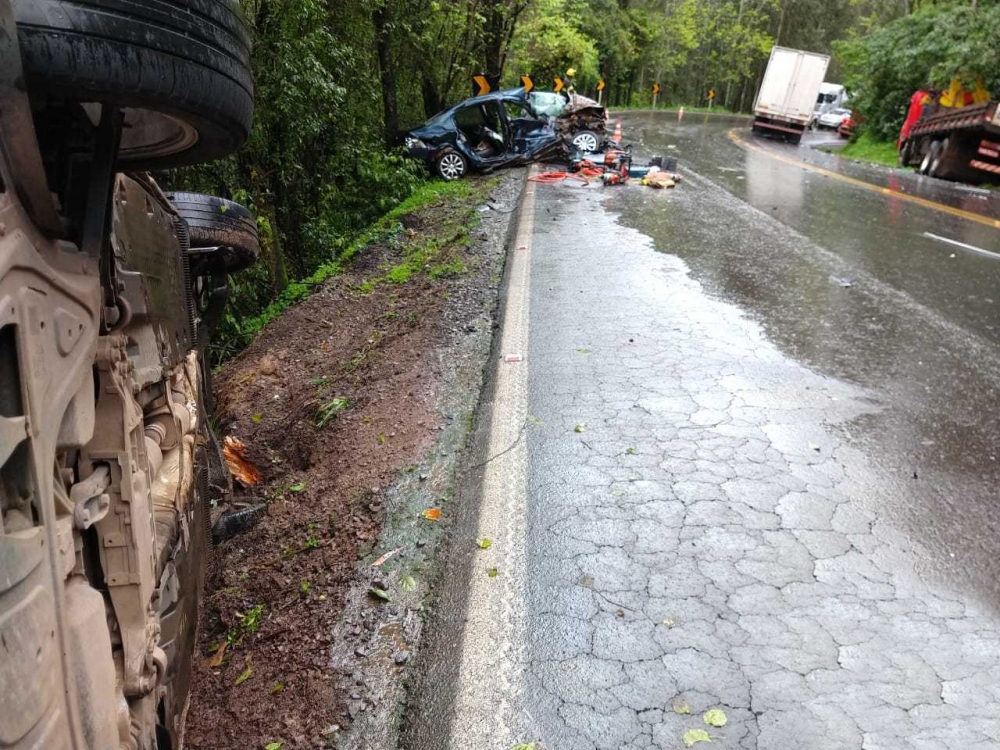 Grave acidente na Serra das Antas nesta segunda-feira