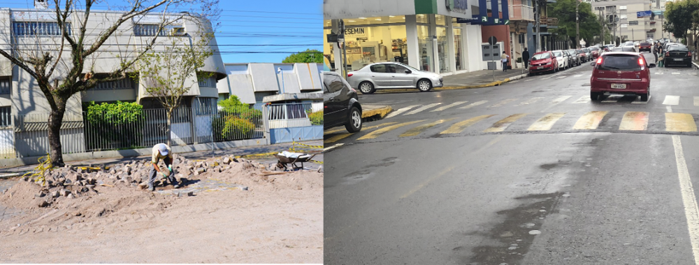 Em Carlos Barbosa quebra-molas são retirados, já em Garibaldi....