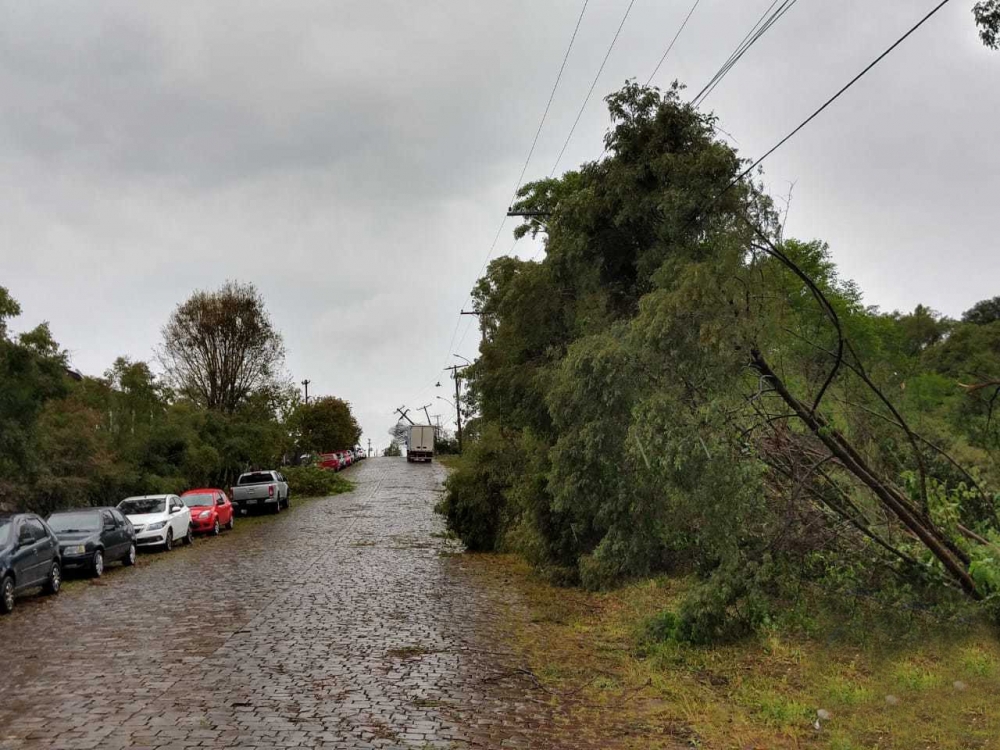 Temporal provoca estragos em Carlos Barbosa e Bento Gonçalves