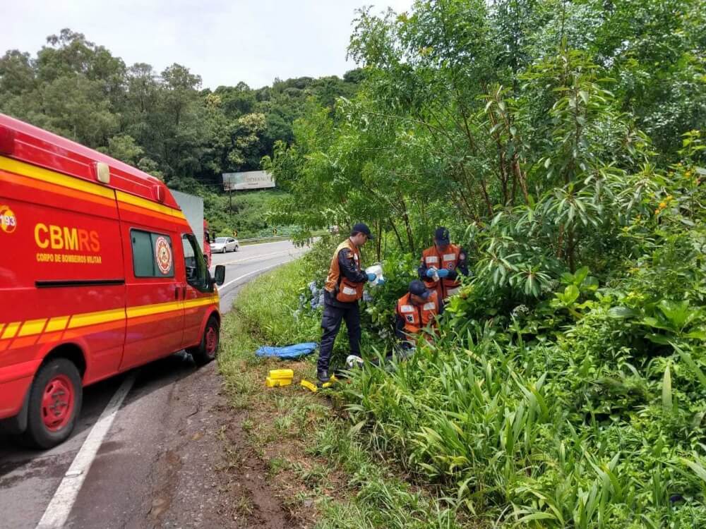 Mulher é atropelada na BR 470 em Bento Gonçalves