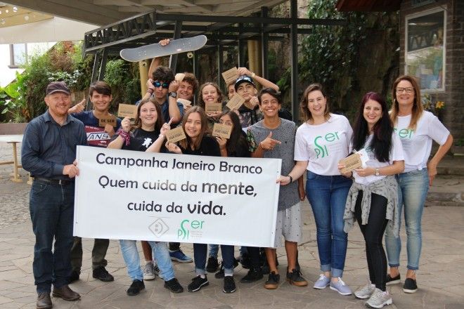 Caminhada alertou para a importância da saúde mental em Garibaldi