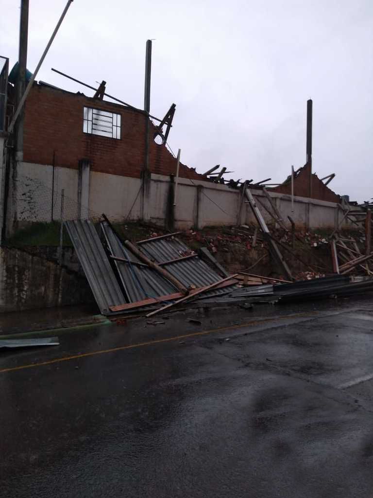 Tempo ruim derruba árvores em Bento Gonçalves e Garibaldi