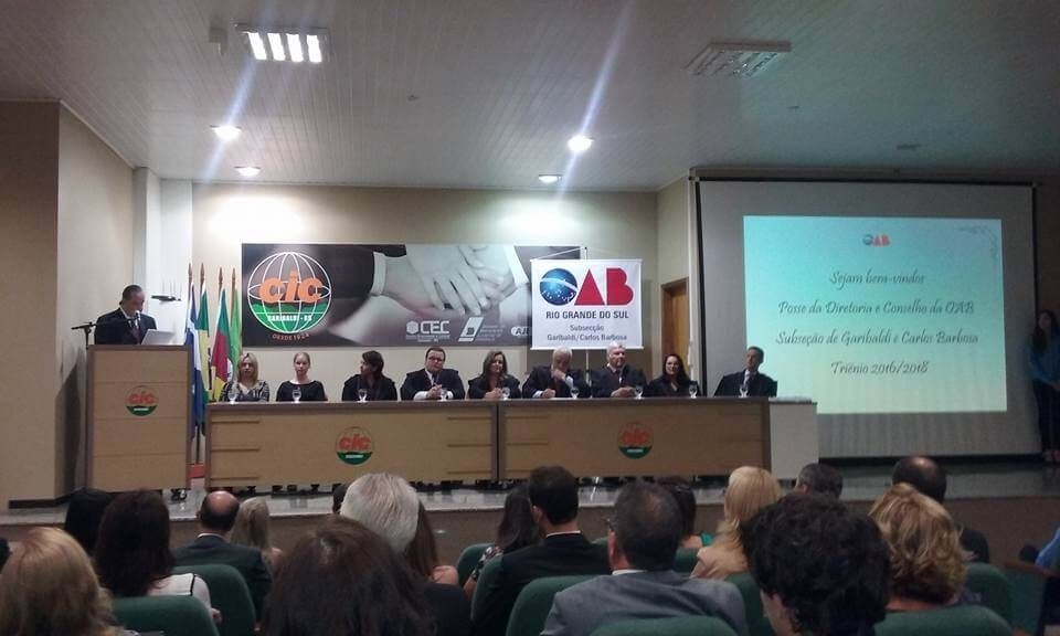 Congresso Internacional da OAB ocorre na próxima semana em Garibaldi
