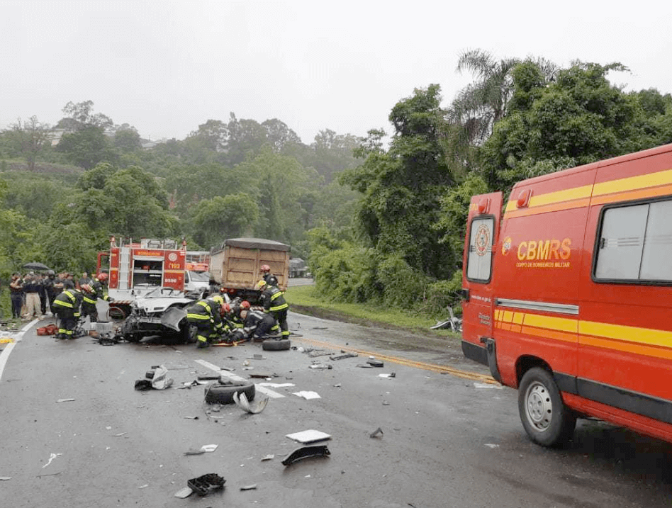 Grave acidente na BR 470 em Bento Gonçalves 