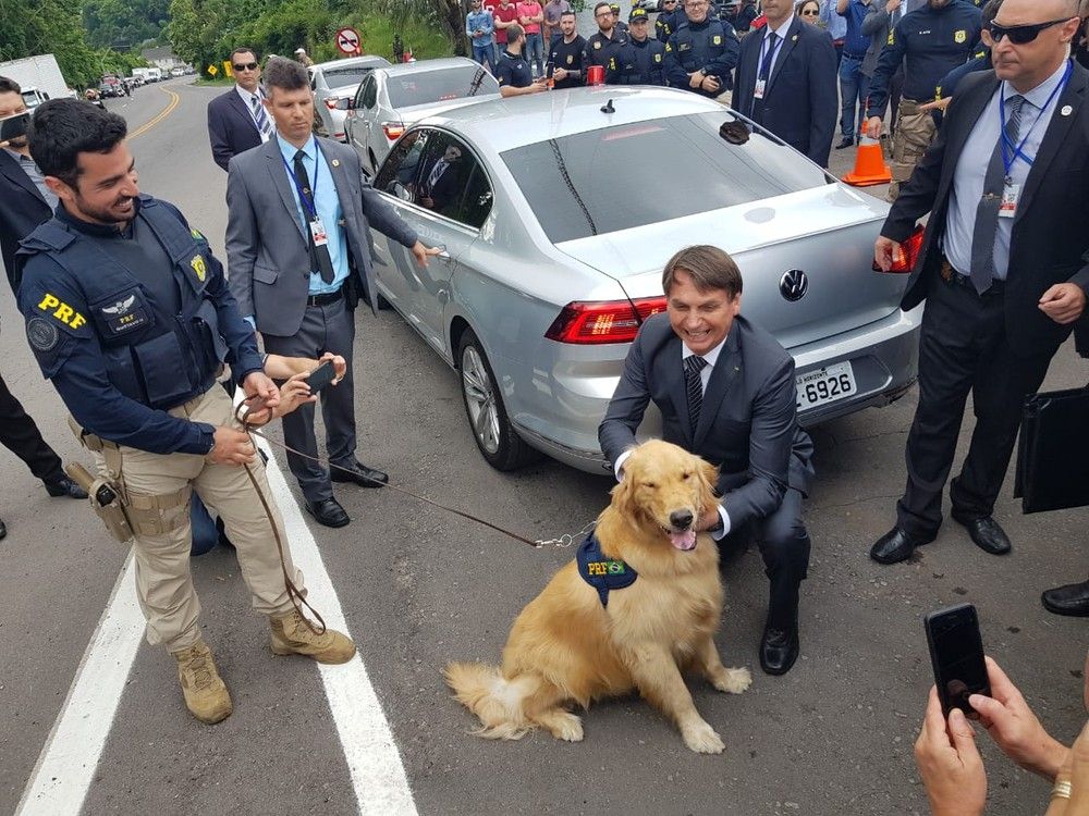 Presidente Jair Bolsonaro chega em Bento Gonçalves