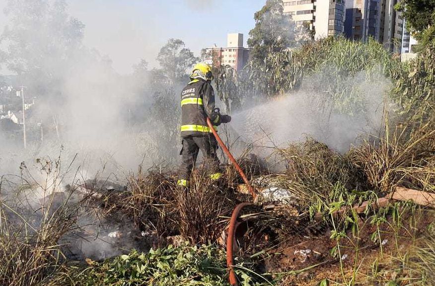 Quatro ocorrências de fogo em vegetação registradas em Bento e Garibaldi