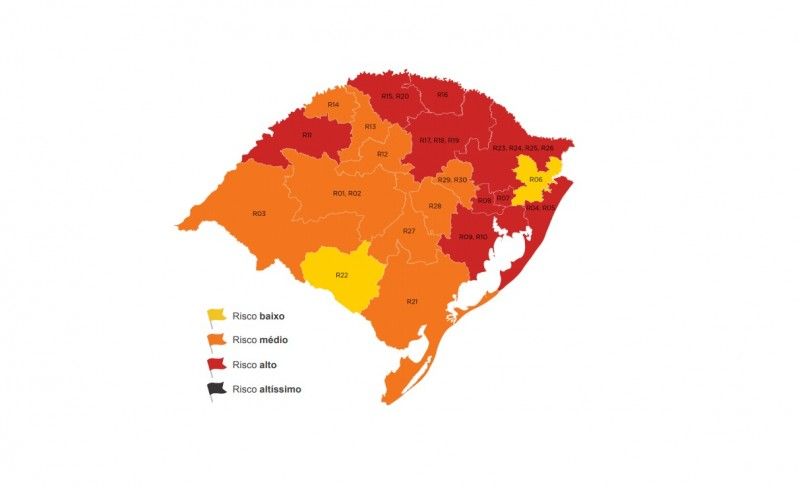 Garibaldi, Carlos Barbosa e Bento voltam a bandeira Vermelha