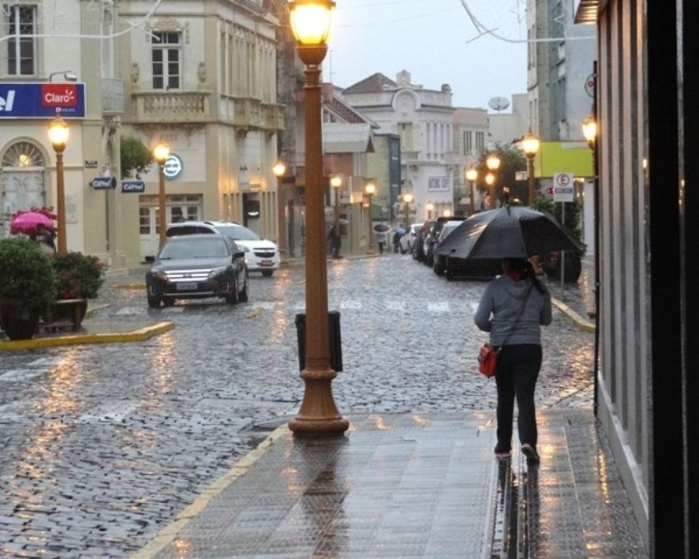 Semana inicia com chuva e  frio