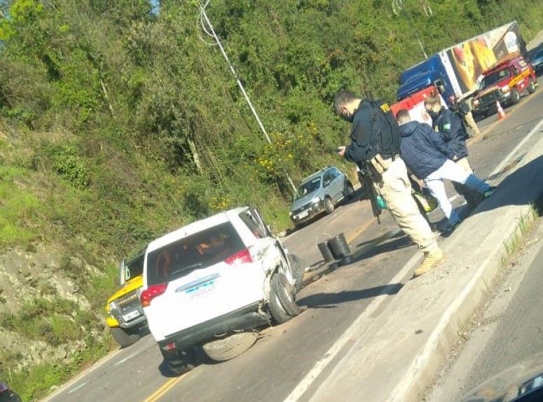 Mulheres ficam feridas em acidente no acesso a Garibaldi