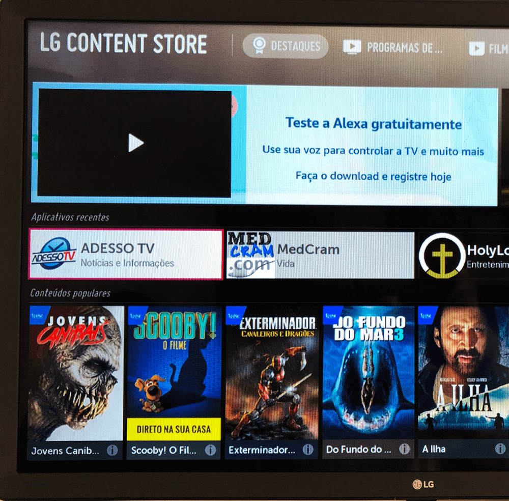 ADESSO TV chega aos televisores da LG