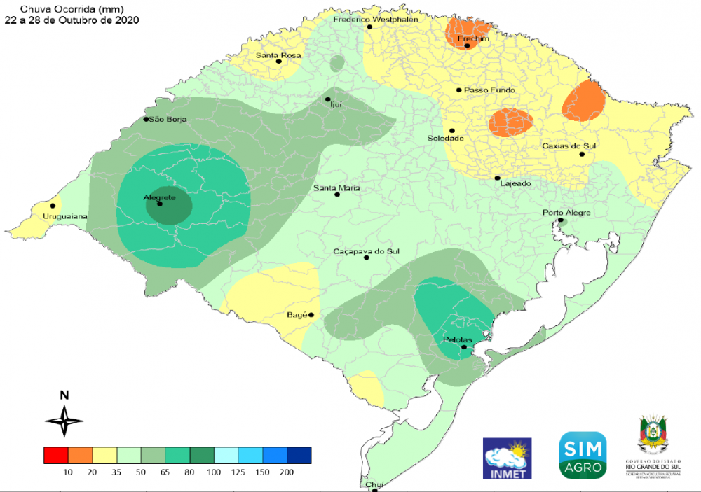 Previsão indica temperaturas amenas nos próximos dias